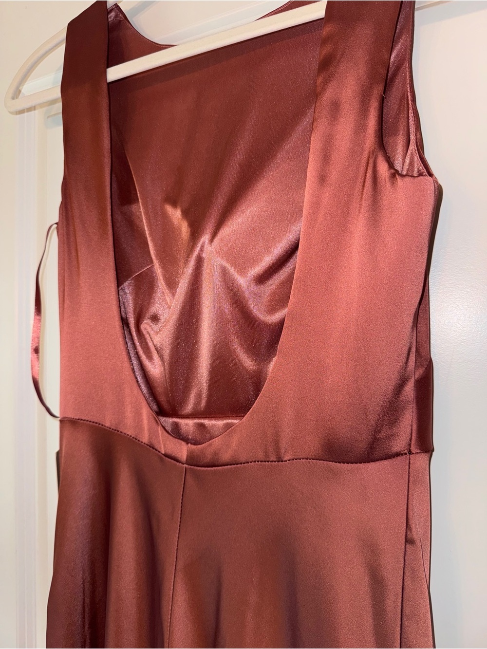 Revelry Serena Satin Dress In Desert Rose, Size 4, NWT - Picture 3 of 11